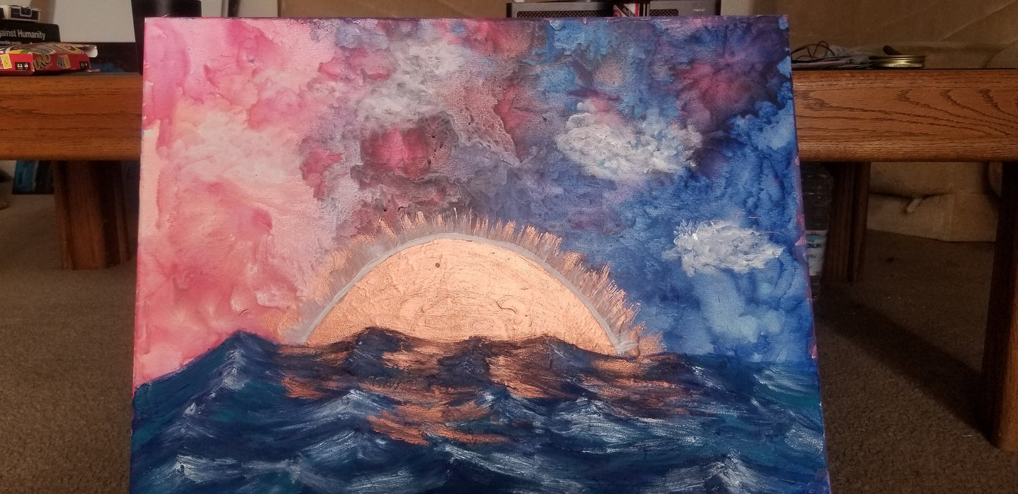 LAMINATED PRINT - ocean with no name